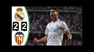 Real Madrid vs Valencia 2-2 - Highlights \& Goals - 27 August 2017