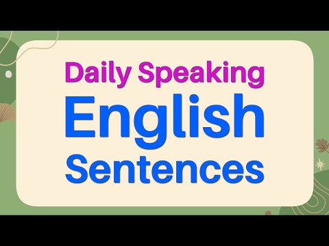 Daily Speaking English Sentences - Basic English Questions - Speaking Practice