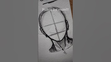 How to Draw Heads with the Loomis Method - Tutorial #drawing #art #head #tutorial #howtodraw #shorts