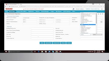 Create Authorized Signatory Master in Taxmann GST One Solution Software