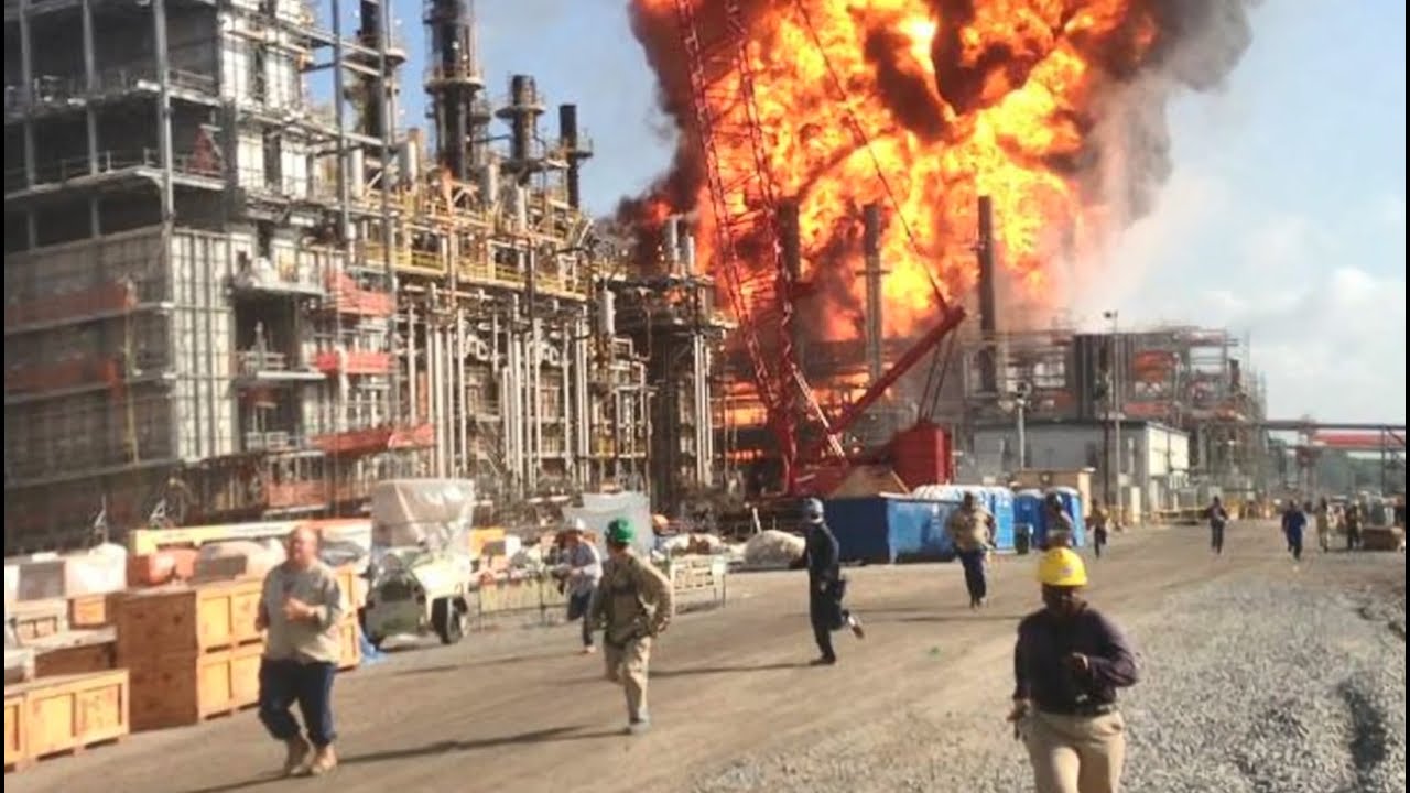 Explosion et incendie dans une usine de production d’oléfines