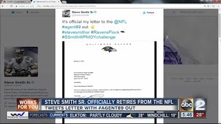 Ravens WR Steve Smith tweets retirement letter
