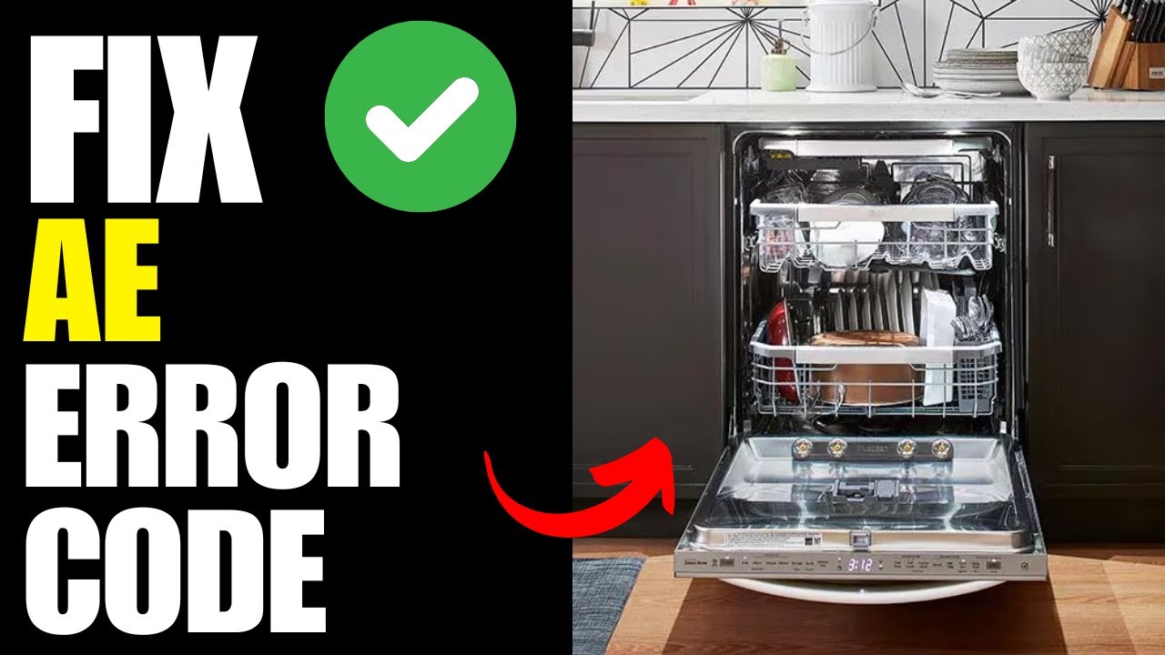 lg dishwasher error code AE - How To Fix - YouTube