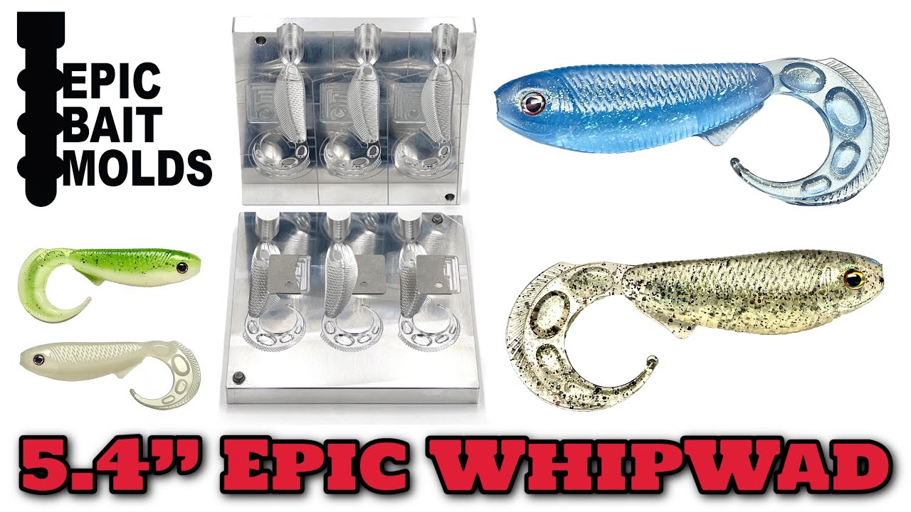 Epic Bait Molds  5.4” Epic WhipWad Swimbait 