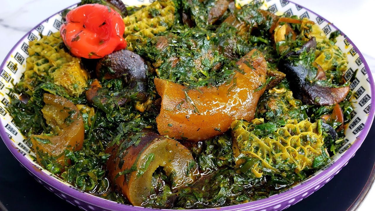How to Cook Eru to Stay Green Eru with Spinach Diaspora Style Tasty