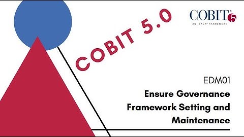 COBIT 5: EDM01 Ensure Governance Framework Setting and Maintenance
