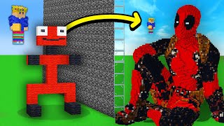 Jai Triché Avec Le Superhéro En Build Battle Minecraft