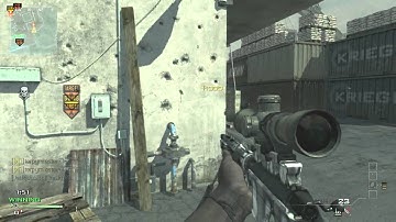 Quickscope triple feed in SnD - MW3