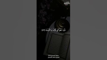 ﴿ فبأي آلاء ربكما تكذبان …﴾ سورة الرحمن ٤٠-٤٨ || القارئ محمد اللحيدان
