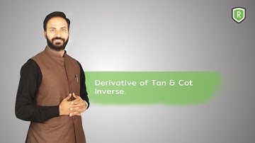 Derivative of Tan & Cot Inverse.By Rashid Ayub