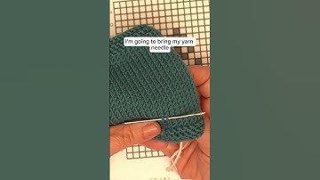 Have you ever tried Swiss Darning? 🌲 #knitting #knitalong #blanket