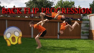 BACKFLIP PROGRESSION - How I Learned a Backflip on Ground (9 days)