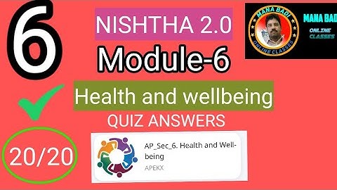 module-6 #health and wellbeing #20/20 score #nishta