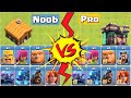 Noob Vs Pro | TH-1 Troops vs TH-14 Troops Clash of Clans