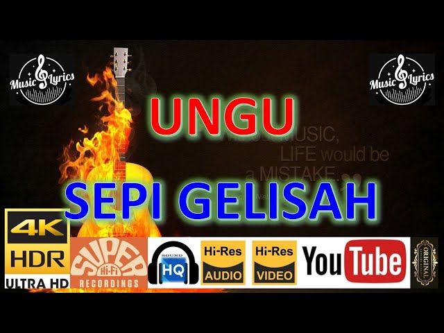UNGU - 'Sepi Gelisah' M/V Lyrics UHD 4K Original ter_jernih class=