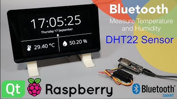 Raspberry ESP32 Bluetooth DHT22 Temperature Humidity sensor