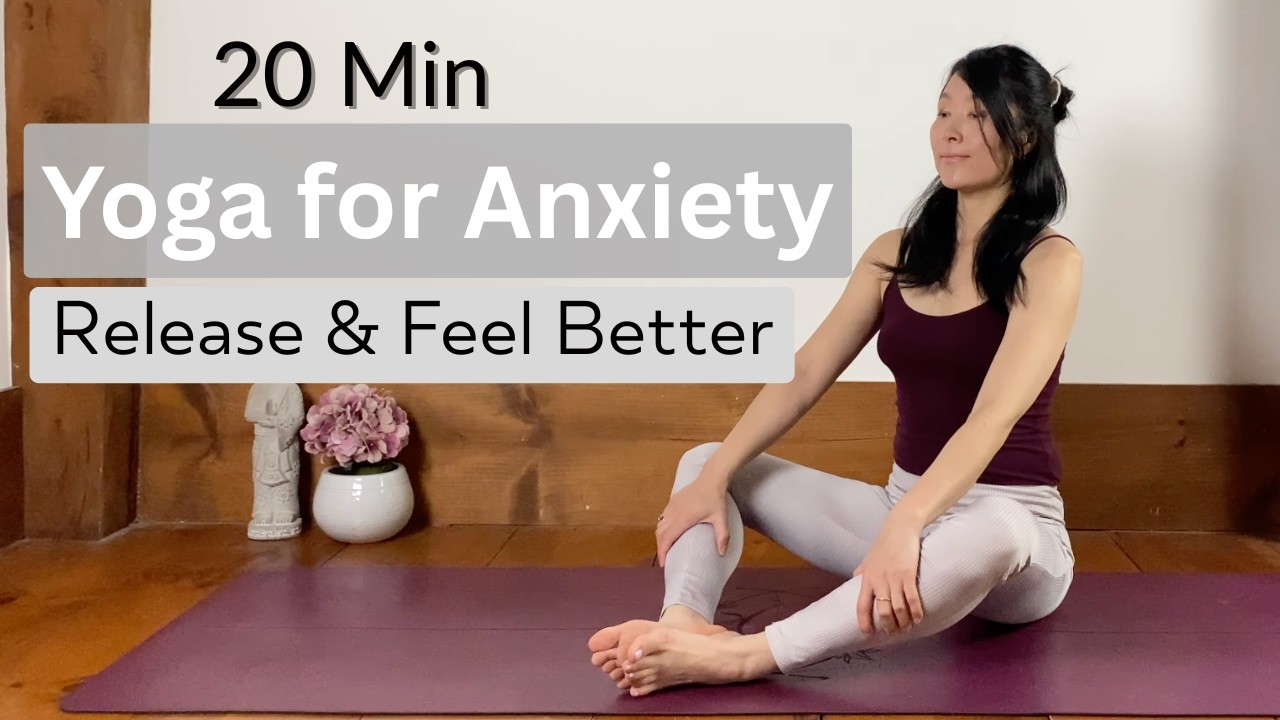 20 Min Yoga for Anxiety Relief with BreathWork ㅣ Release the Ungrounded Energy & Feel BETTER