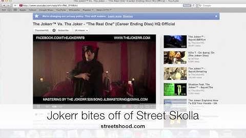 The Jokerr bites off of Street Skolla @streetskolla