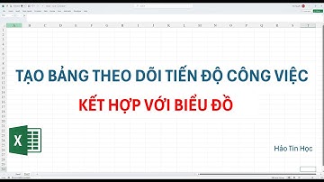 Cách tạo bảng theo dõi tiến độ công việc kết hợp với biểu đồ