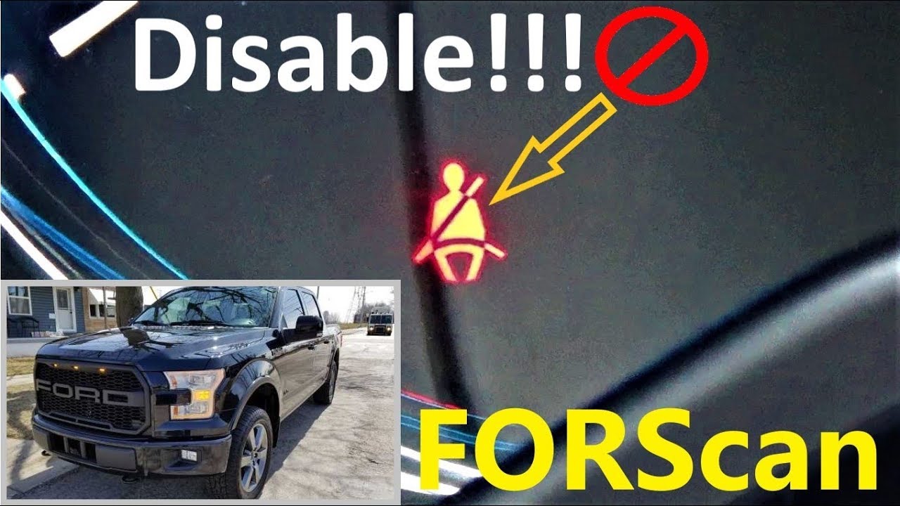 Using Forscan to disable the seat belt minder YouTube