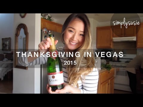 THANKSGIVING IN VEGAS | CHAMPAGNE ON TURKEY?! | SimplySusie