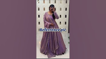 meesho saree converted into long frock||#shorts