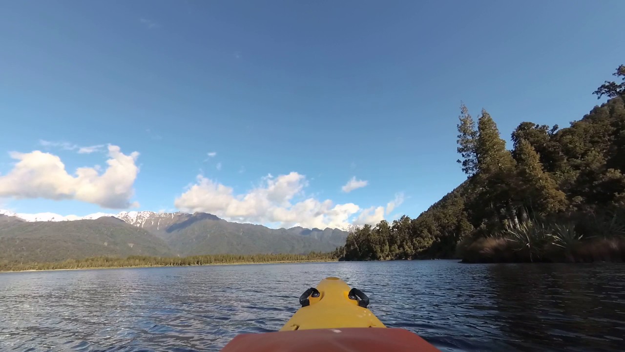 Kayaking near Franz Josef Glacier