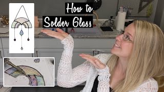 HOW TO - Attaching Lead Hobby Came to a Stained Glass Suncatcher 