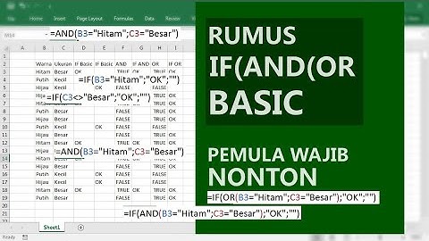 Basic: Rumus IF AND dan OR pada Excel