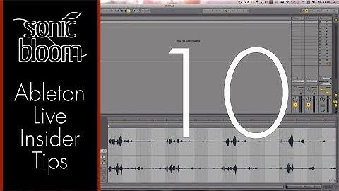 Ableton Live Insider Tips - Secret Feature - Play an Audio Clip Tonally with a MIDI Keyboard