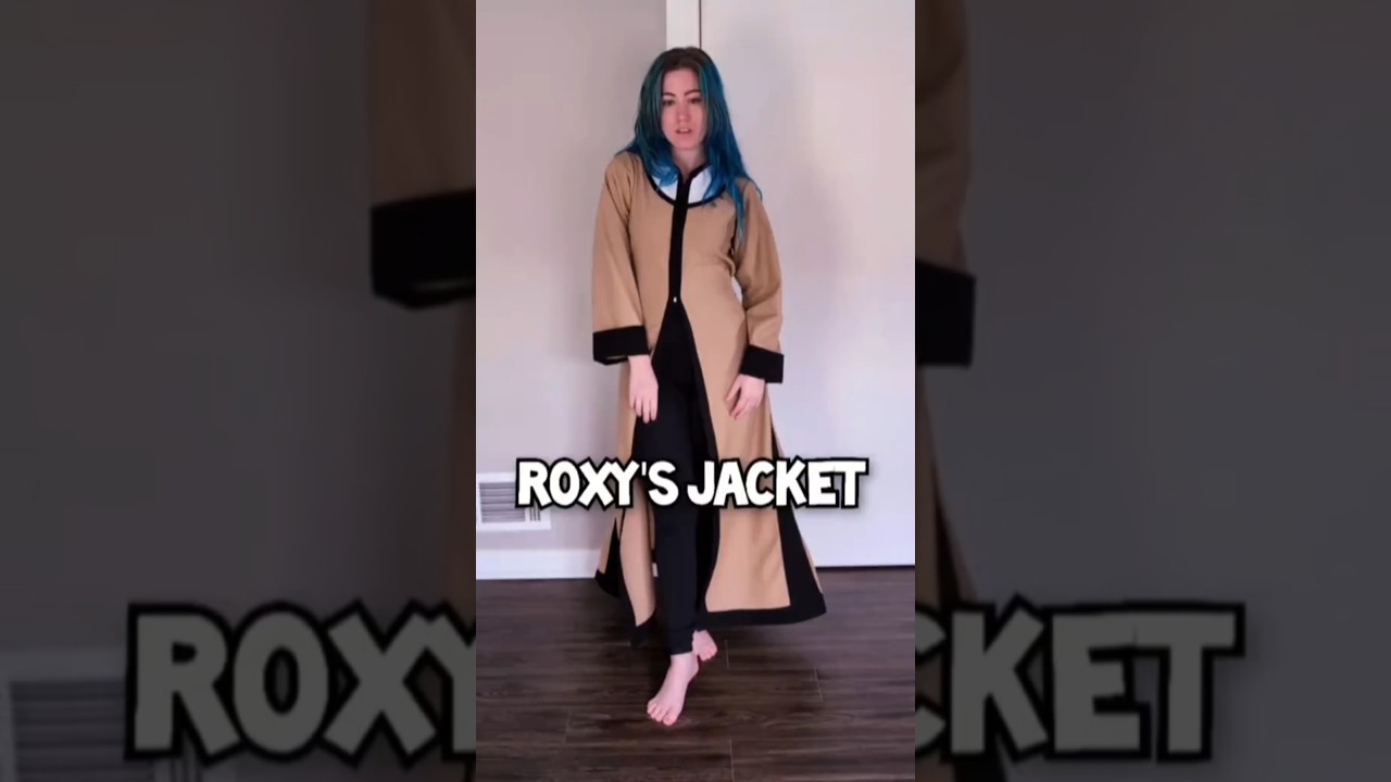 Making a Roxy Cosplay from Mushoku Tensei with help from a Cat! #anime #cosplay #sewing