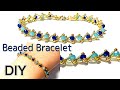 「Beaded Bracelet】DIY/ビーズステッチで作る簡単ブレスレット