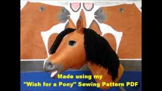 How to stuff a Soft Toy Hobby Horse that has been created using my “Wish for a Pony” Sewing Pattern PDF and “Just Bananas Over 