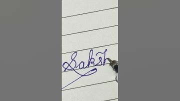 #Sakshi #cursivewriting #handwriting #nameart #nameartvideo
