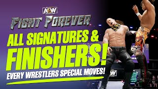 AEW Fight Forever: All Finishers (Every Wrestlers Signatures & Finishers)