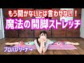 【痛くない】超硬い人OK!逆転の発想から生まれた開脚180°が夢じゃなくなるストレッチ【プロバレリーナが教える】