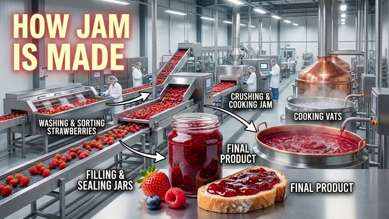 You Won’t Believe How Fruit Jam Is Made in Factories | Full Production ...