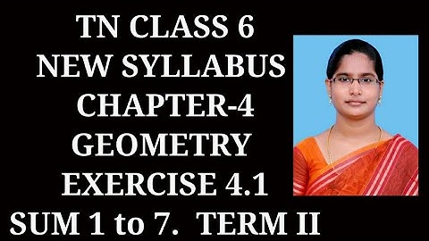 6th maths Term-2 ch-4 Geometry | Ex 4.1 (1 to 7) sums |samacheer 2021