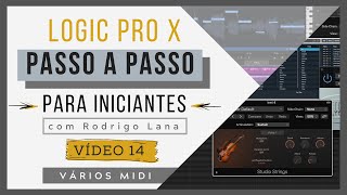 (vídeo 14)Gravar vários instrumentos MIDI ao mesmo tempo|Curso de Logic Pro X para iniciantes |# 105