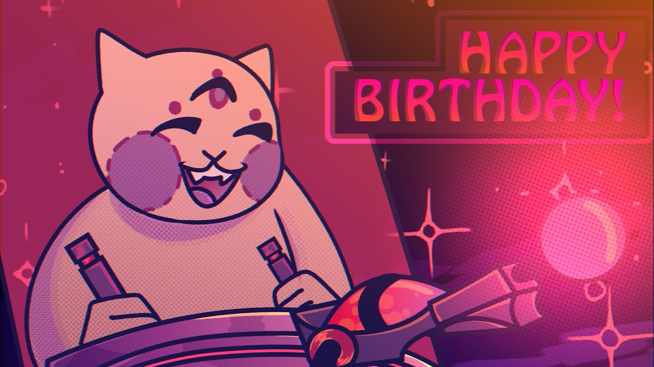 Alien Catmint's birthday!(animation)