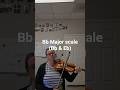 Bb Major scale ~ 3 octaves #violin #practice #scales #practicemakesperfect #violinteacher