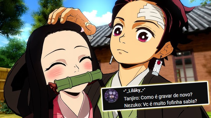 Tanjiro Oni e Nezuko Humana Respondem em Demon Slayer Vr 