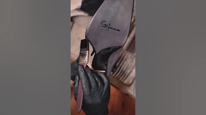 Gifennse Grey Oxford Coloring Process | Handmade Leather Magic H  #leather #shoes #handmade