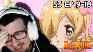 INFILTRATION TO INNER PALACE BEGINS! DR. STONE SEASON 3 EPISODES 9-10 REACTION!