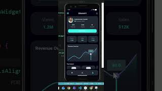 Ethereal X Dashboard UI | Flutter Premium App Design in 30 Seconds | CodeWithAamir #flutter Profile