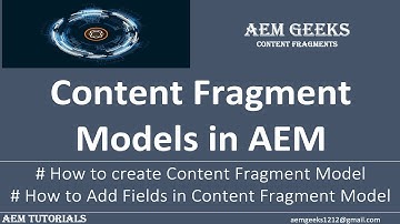 Content Fragment #2 | Create Content Fragment Model in aem