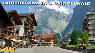 Lauterbrunnen to Grindelwald Switzerland 4K 60p