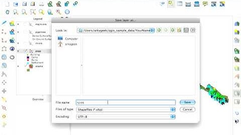 QGIS: Creating a new shapefile from currently selected features.