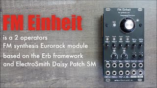 FM Einheit - 2 operators FM synthesis unit Eurorack module