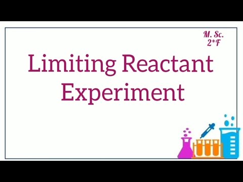 Limiting Reactant Experiment - General lab 106 and 109 - YouTube